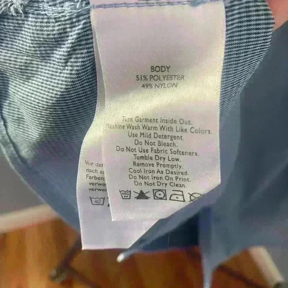 Eddie Bauer Mens blue button down shirt size L, adjustable sleeves, casual - Picture 8 of 8